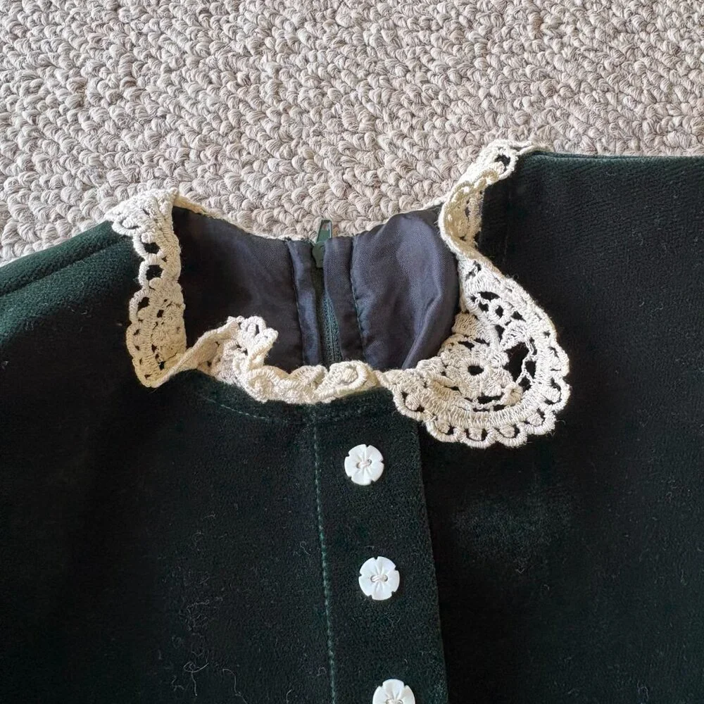 Vintage Pleasant Co Molly Dress Like Your Doll Velvet Girls 12 HTF
